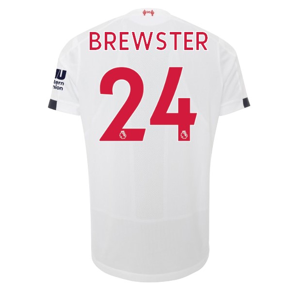 Camiseta Liverpool NO.24 Brewster Segunda 2019-2020 Blanco